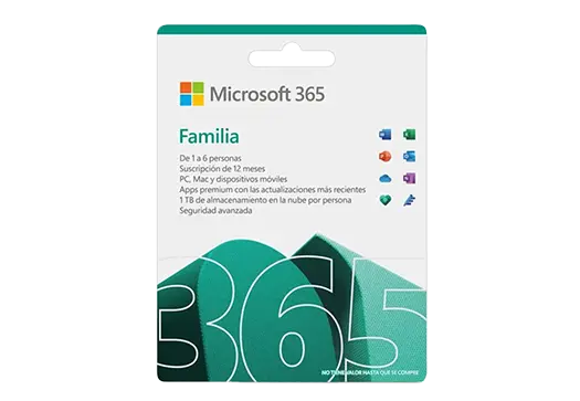 MICROSOFT OFFICE MICROSOFT 365 FAMILY ALLLNG EM SUB PK LIC 15 MO ONLN LATAMONLY DWNLD EXT – BASE LICENSE – 1 ACTIVE USER 6GQ-01405