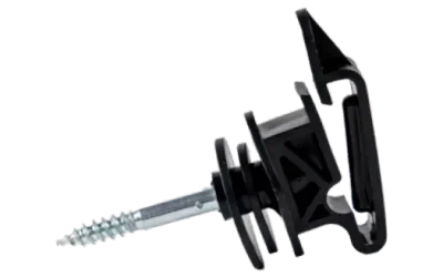 LINSEG – AISLADORES PARA POSTE MADERA – AISLADOR ATORNILLABLE TIPO CLIP – CERCO GANADERO