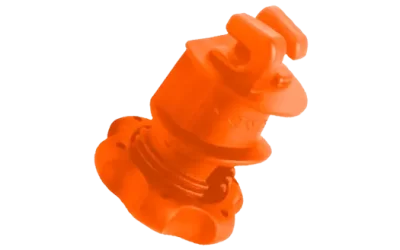 LINSEG – AISLADORES PARA POSTE PORTATIL – AISLADOR ROSCA TIPO GARRA – CERCO GANADERO