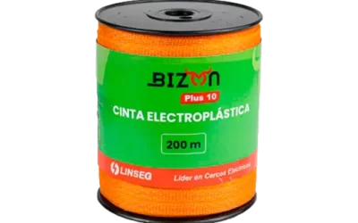 LINSEG – CONDUCTORES DE CERCOS ELECTRICOS – CORDÓN ELECTROPLÁSTICO BIZON PLUS 10 – 200MTS – CERCO GANADERO