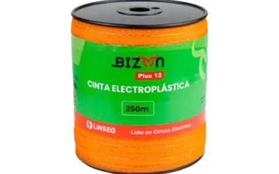 LINSEG – CONDUCTORES DE CERCOS ELECTRICOS – CORDÓN ELECTROPLÁSTICO BIZON PLUS 12 – 250MTS – CERCO GANADERO