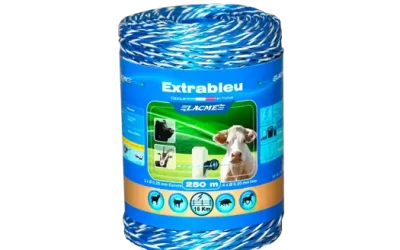 LINSEG – CONDUCTORES DE CERCOS ELECTRICOS – CORDÓN ELECTROPLÁSTICO EXTRABLEU – 250MTS – CERCO GANADERO