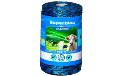 LINSEG – CONDUCTORES DE CERCOS ELECTRICOS – CORDÓN ELECTROPLÁSTICO SUPERBLEU – 200MTS – CERCO GANADERO