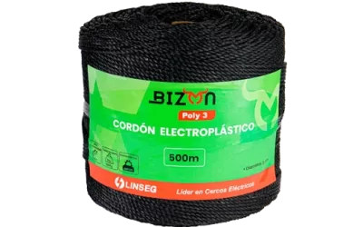 LINSEG – CONDUCTORES DE CERCOS ELECTRICOS – CORDÓN ELECTROPLÁSTICO POLY 3 – 500M – CERCO GANADERO