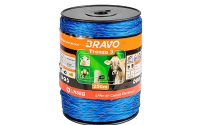 LINSEG – CONDUCTORES DE CERCOS ELECTRICOS – CORDON BLUE ELECTROPLASTICO TRENZA 3 – 250MTS – CERCO GANADERO