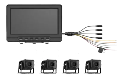 HIKVISION AE-VD2501A-A SISTEMA DE MONITOREO VEHICULAR DE CUATRO VIAS C/MONITOR