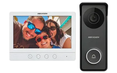 HIKVISION DS-KIS313-P KIT VIDEO PORTERO HIBRIDO (MONITOR + PORTERO) – 4 HILOS